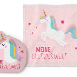 Magisches Handtuch 30x30 Einhorn